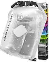 Nordlight Dry Bag 2L Wasserdichter Beutel - (Transparent) Wasserdichter Packsack Mit Roll Top Verschluss Und Schultergurt | Schwimmen, Baden, Strand, Kanu, Stand Up Paddling, Tauchen