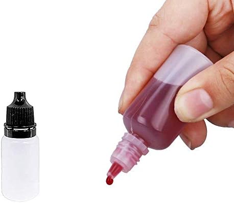 Zestaw 50 butelek z zakraplaczem, 10 ml, plastikowa butelka na płyny, elastyczna butelka na płyn, buteleczka z etykietami gratis, butelka na płyn, butelka z kroplomierzem, butelka do ściskania
