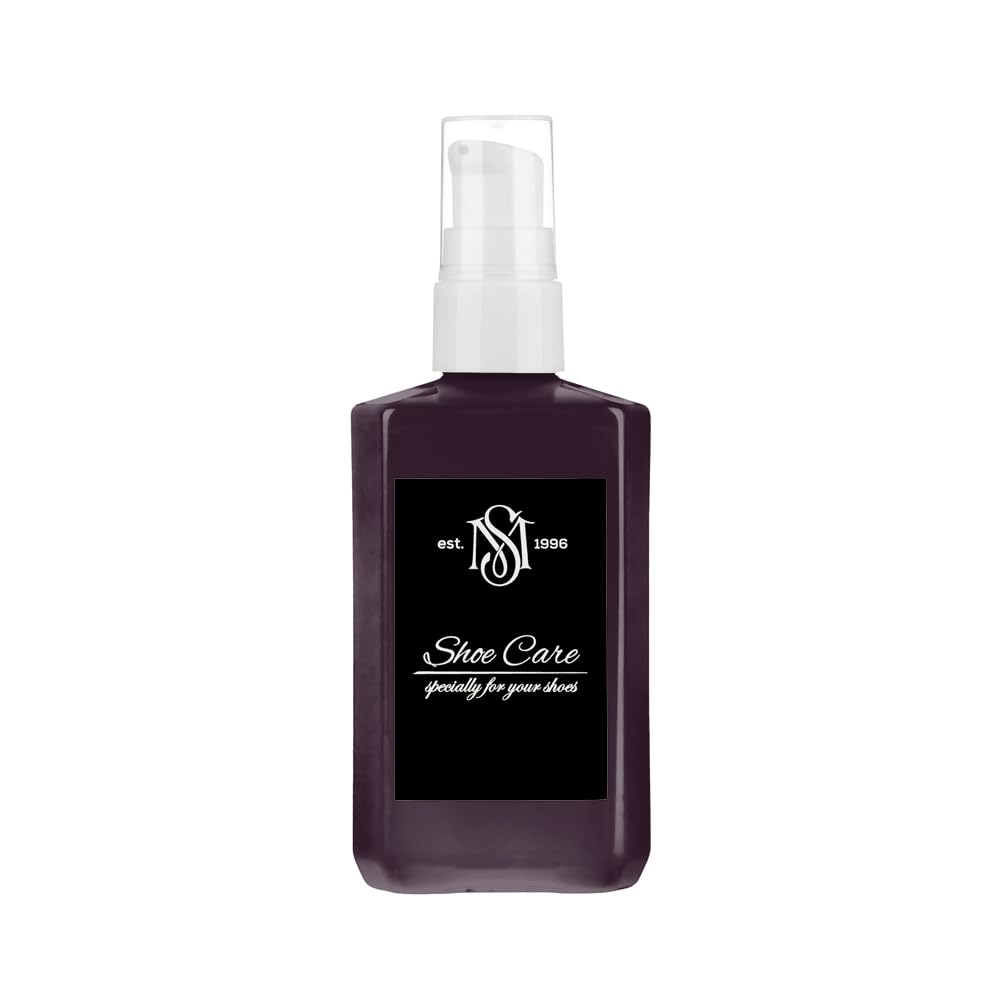 Lederbalsam - NCS S 8010-R30B Fast Schwarzpurpur - Geschmeidigkeit & Farbaktivierung für feine Glattlederwaren von MAVI STEP - 3.40 fl oz / 100 ml