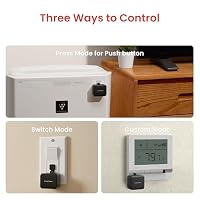 SwitchBot Smart Switch Toggle - Machen Sie Schalter intelligent, App- und Timer-Steuerung, fügen Sie Hub Mini hinzu, um es mit Alexa, Google Home und IFTTT Kompatibel zu Machen(Schwarz) – Ansicht 7
