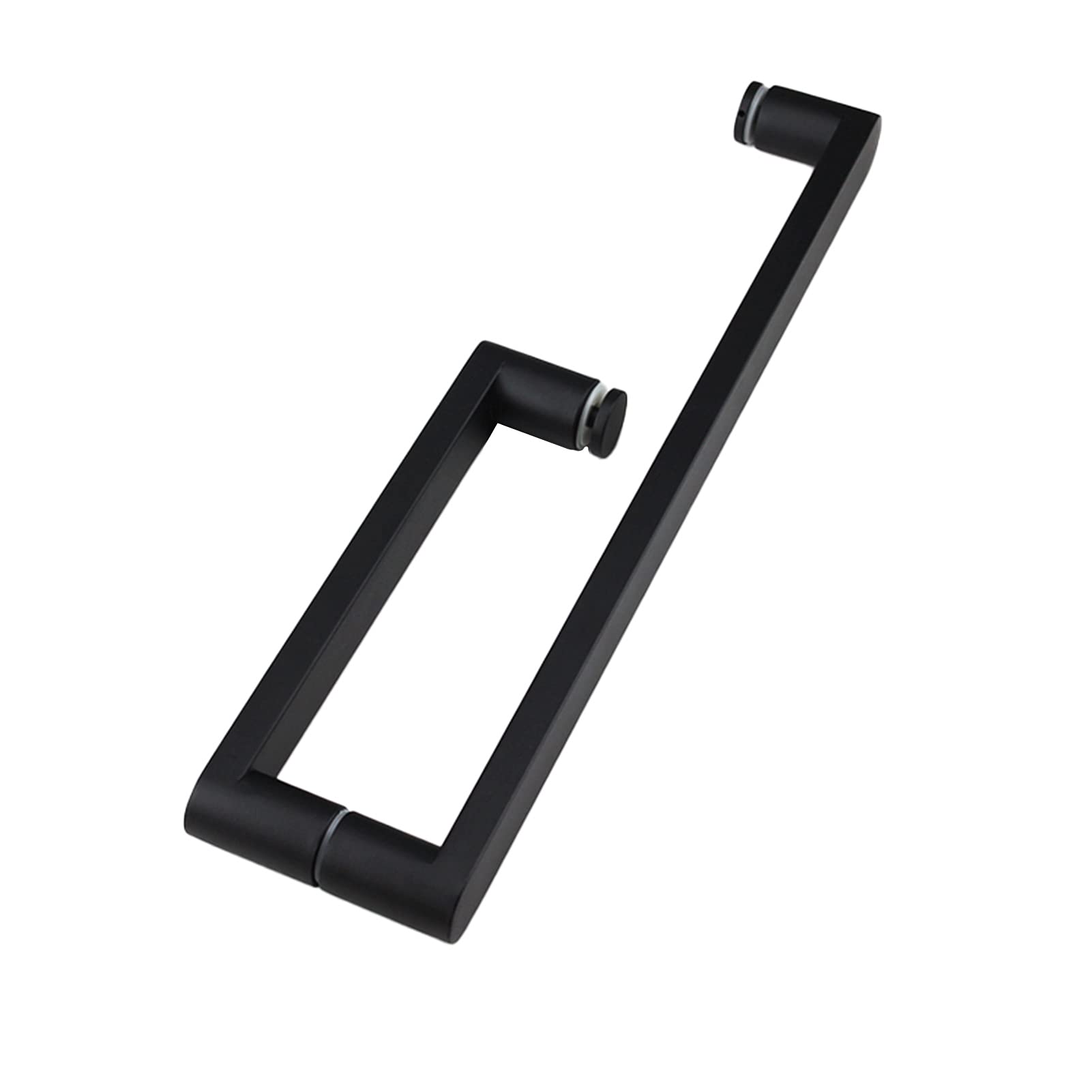 Poignée de porte en verre noir mat design chic en acier inox 304 durable