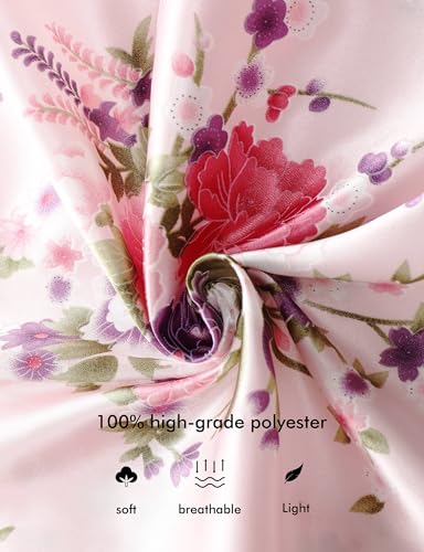 6Pcs Girls Silky Robes Birthday Girl Spa Party Wedding Bridal Party Flower Girl Robe Kimono4