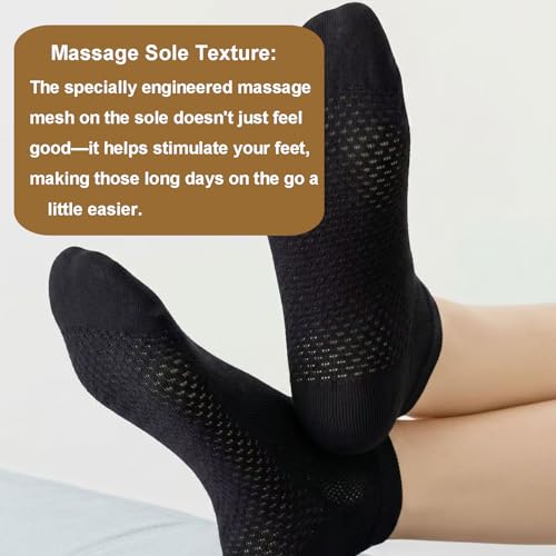 Image of Womens Ankle Socks Cotton No-Show Comfortable Low-Cut Liner Kraft Paper Gift Box