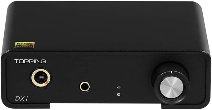 TOPPING DX1 Ondersteuning Tot DSD256 en PCM384 THD N<0.0002% XMOS XU208 Nieuwste AK4493S 2 Gain Instellingen Hi-Res Audio DAC & Hoofdtelefoon Versterker (zwart
