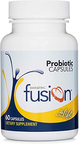 Bariatric Fusion Probiotic Capsules Designed for Bariatric Patients, 10 Billion Live Organisms to Support Digestive and Immune Health, Easy to Swallow Capsule - 60 Count
