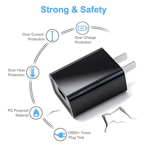 Fast Wall Charger And 5Ft Usb Type C Charging Cable Cord Fit For Tcl Flip Pro, Alcatel Go Flip 4, Cricket Icon 2/3,Ovation, Ovation 2, Sonim Xp8 Xp8800, Jitterbug Flip 2 Jitterbug Lively Smart 3 Phone #TOP3