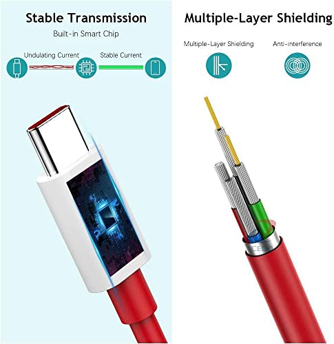 Image of Auto Pearl Type-C Super PD-02 Data Cable Type-C to Type-C, PD Data Sync Fast Charging Cable, All Type C Devices, RED, 1 Meter Compatible with BRV