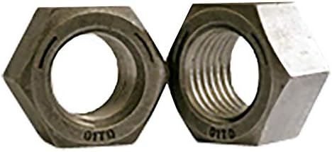 3/4"-10 Hex Nuts Grade 5, Medium Carbon Steel Plain Finish, Coarse Thread 0.75 inches (12375)
