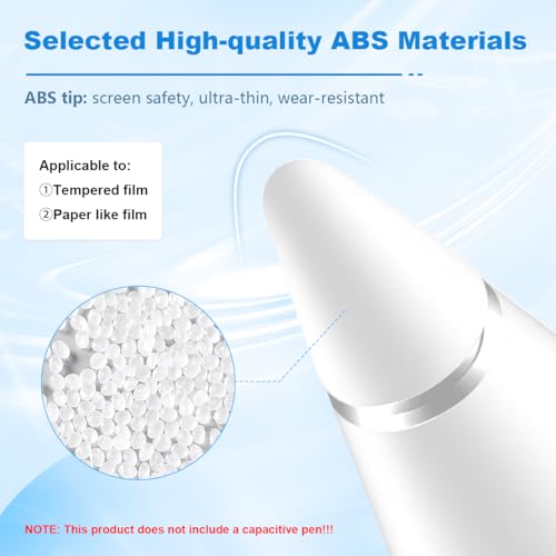 Image of ZORBES 2 Pack Replacement Stylus Pen Nibs Compatible with Xiao-mi Smart Pen 2nd Generation, Soft Rubber and Metal Ball Pen Tips for Smooth Touch Control, Pen Nibs for Writing and Drawing