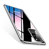 TORRAS Diamonds Clear Galaxy S20 Ultra Case 6.9 inch, [Anti-Yellowing] [Fully Protective] Shockproof Hard Plastic Back & Soft TPU Bumper Cover Case Compatible for Samsung Galaxy S20 Ultra, Clear
