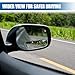 UHANBUT Rectangular Car Blind Spot Mirror, Adjustable Frameless HD Convex Rearview Side Mirror for Enhanced Safety, Universal Removable Wide Angle Auxiliary Mirrors Accessories for Vehicle (DM-070)