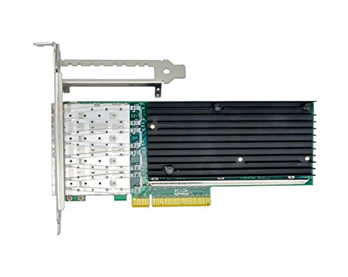 Jeirdus With Intel Chipset X710-Da4 4Port Sfp+ 10Gb Ethernet Converged Network Card Adapter Iscsi Nfs Ddjky Pci-E3.0 X8 Controller Nic #TOP17