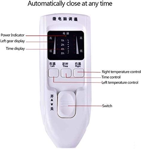 review Heated Throw - Electric Blanket electric heating blanket,Electric Electric, Double Double Control Intelligent Safety Radiation-free Waterproof Thickened Electric Tweezers Suitable For All Night Use-Ma