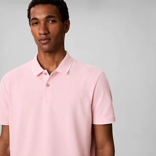 Image of Calvin Klein Men's Liquid Touch Polo Stripe with UV Protection