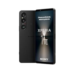 Sony Xperia 1 Vi 6.5″ 19.5:9 FHD+ HDR OLED, 120Hz Refresh Rate, Lente Triple, 3.5 mm Audio Jack, Android 14, SIM Libre, 12GB RAM, 256GB Almacenamiento, Protección IP65/68, Dual SIM Hybrid, Negro