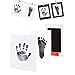 fanshiontide Kit de Huella Bebe Pie y Manos,Juego de Impresión para Bebé,Bebé Kits de Impresión de Huellas de Mano Y Pies,Perfecto para Regalo de Bebé de Recuerdo Familiar,2pcs,Negro