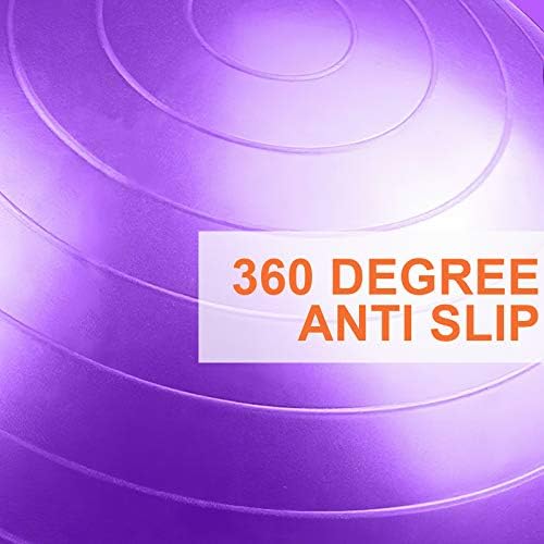 SK Depot™ 38-45cm (S) Extra Thick supportive Yoga & Balance Ball, Improves Posture, Core Fitness, Gym & Home Use - BLUE - 5