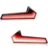 Pair Of KEEPDSGN LED Bullet Stop/Turn/Tail Lights – Red & Smoke, Fits Harley Softail Slim & 10mm Mounts