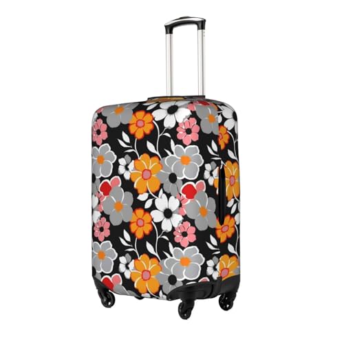 Floral Pattern Print Luggage Cover For Suitcases, Travel Case Protector, Simple & Convenient Installation2