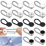 PEASUG 16 Pcs Collar Extenders for Mens Shirts, Elastic Button Extender for Dress Shirts, Tie, Neck Extenders for 1/2 Size Expansion of Men Dress Shirts, Suit