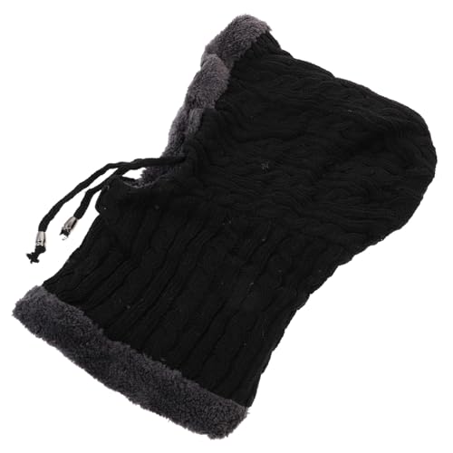Gorro tejido pasamontañas Veemoon con calentador de cuello polar para hombre y mujer