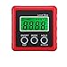Digital Inclinometer Electron Goniometers, 90 Degree Digital Protractor Angle Finder Bevel Box (Size : Red without battery)
