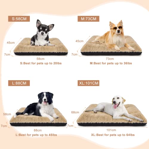 JOEJOY-Dog-Mat-Mattress-Washable-Waterproof-Extra-Large-Dog-crate-mat-Dog-Crate-bed-Water-Resistant-Flat-Xl-Dog-Pillow-Bed-for-Large-Dogs-101x68x7cm
