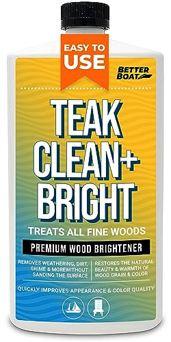 Image of Teak Cleaner and Brightener for Wood, Teak Oil or Sealer for Boats, Indoor