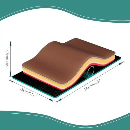 Image of DIY Suture Training Pad with Advanced 5-Layer Skin Simulation & Magic Tape Tension Base, Suture Practice Pad for Medical Students and Nurses - Brown Skin