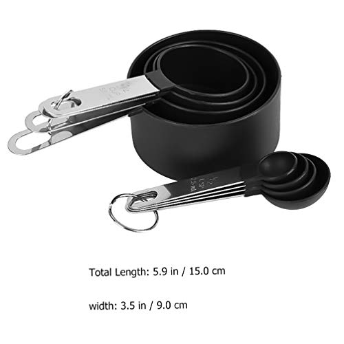 Colheres medidoras de aço inoxidável Cabilock 8 peças para café leite em pó, frutas em pó