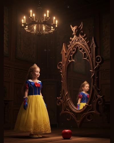 Image of Dressy Daisy Girls' Princess Snow White Costume Fancy Dresses Up Halloween Party