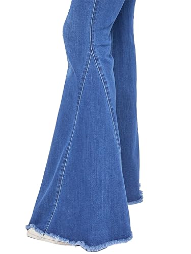 YMI Womens Jeans Gigi High-Rise Extreme Fit & Flare, N1860, 5 Blue3