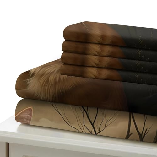 Housse de couette chat orange avec impression 3D haute définition super douce 140x200cm - 7