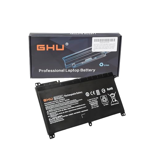 GHU New BI03XL ON03XL Laptop Battery Compatible with HP Pavilion X360 13-U M3-U M3-U001DX M3-U103DX 13-U100TU 13-U100TU Stream 14-AX 14-ax010wm 14-ax020wm 14-ax030wm Series HSTNN-UB6W 41.7Wh 11.55V