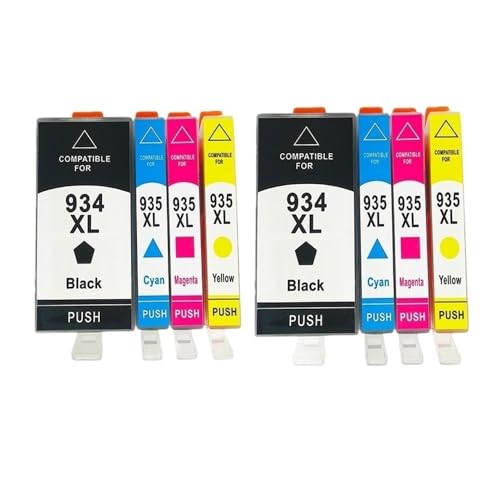 Cartouche 934XL 935XL haute capacité avec encre anti-bavure pour Pro 6830