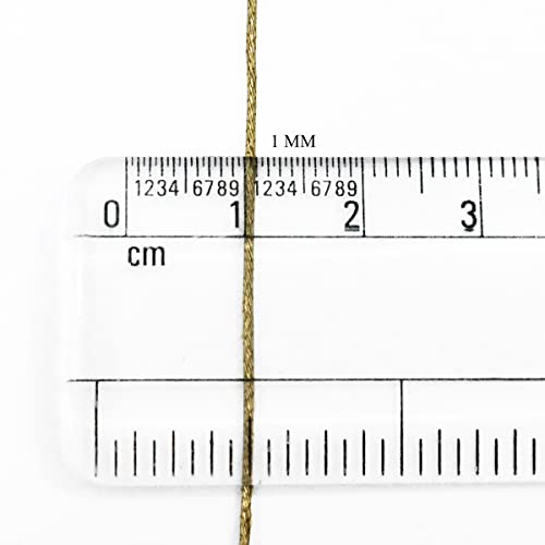 Embroiderymaterial Metallic Embroidery Cross Stitch Floss Threads 1MM(Vintage Gold) 25 Skein -Length of 1 Skein:- 6.24 Meter