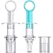 2 Piezas Jeringas de Alimentación Oral de Bebés Dispensador de Líquidos de Bebés con Cabeza de Chupete para Bebés Recién Nacidos (Blanco y Azul)