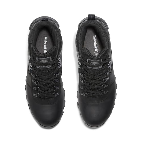 Timberland Timberland Men's Mt. Maddsen Anti-Fatigue Hiking Wateproof Leather Hiking Boot, Black Full-Grain, 10.5 Medium