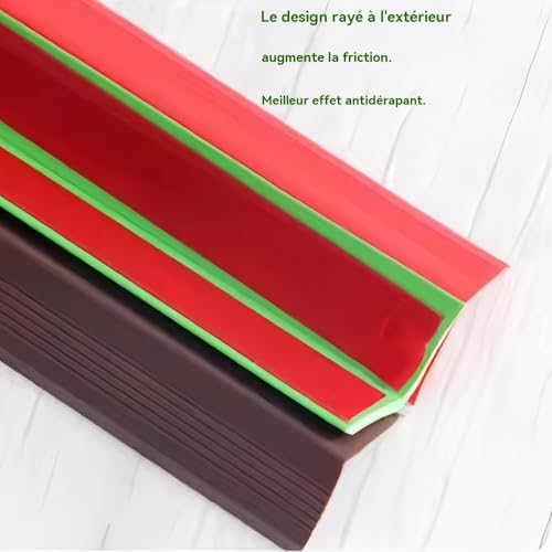 Baguette d'angle PVC adhésive orange 35mm évite les chocs sur vos murs - 6