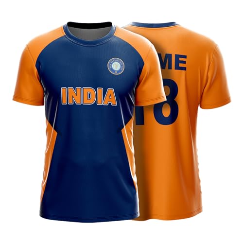 Image of YOURJERSEY India World Cup Jersey Collection 1992-2025 | Customised Cricket Jersey with Name & Number | Sizes 2Y to 4XL | Men, Women & Kids | Breathable Sportswear for Fans T-Shirt