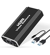 avedio links Capture Card 1080p 60fps, 4K HDMI to USB Audio Video Capture Card with USB to USB/Ty...