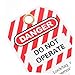 Zerodeko 10-Pack Heavy Duty Tags Industrial Safety Warning Tags for Equipment Repair Do Not Operate Sturdy Vinyl Zip Ties Compliant Tagout Solution