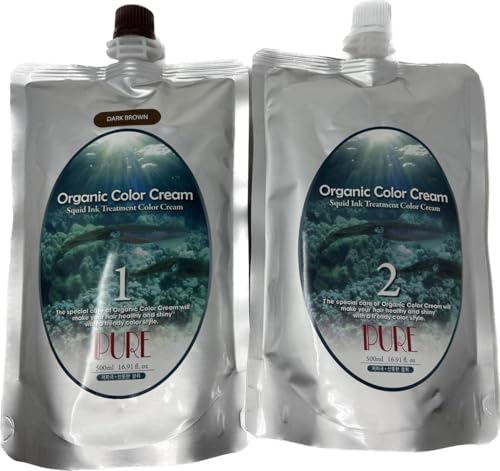 Crema Colorante Orgánica para Cabello con Tinta de Calamar 500ml