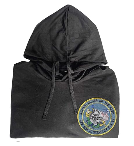 Uss william h standley dlg 32 shellback embroidered shirt Black