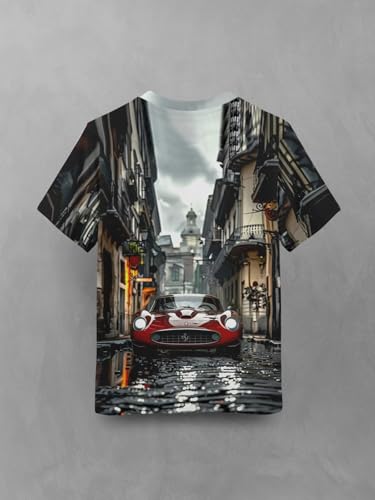 Image of HELLCAT Trendy Front & Back Graphic Printed Cotton Blend Half Sleeve Premium Round Neck Tshirt for Boys