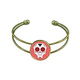 Feature: - Polished plating surface,not fade and rust for a long time.; - Bezel setting is well made and will not fall off,The cuff bracelet can be adjustable to fit your wrist well. ; - Exquisite small gift box packaging,will not scratch.