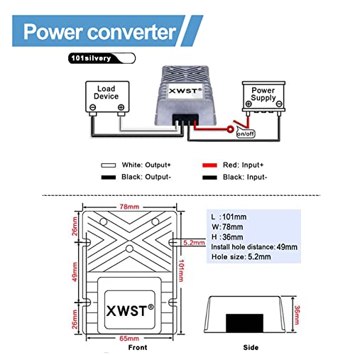 Convertidor de voltaje para solucionar caídas de tensión elevando de 12V a 48V 4