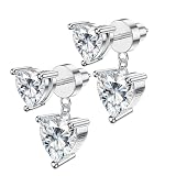 Fullove Heart Moissanite Earrings