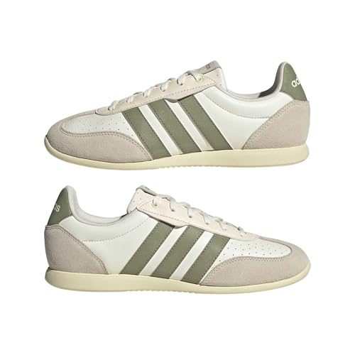 adidas Women's Barreda Low, Off White/Tent Green/Warm Vanilla, 10.5 by adidas - Used condition - Image 6
