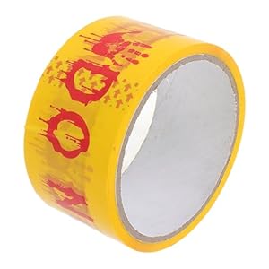 Pretyzoom Halloween Sicherheitsband 1 Rolle Neon Gelb